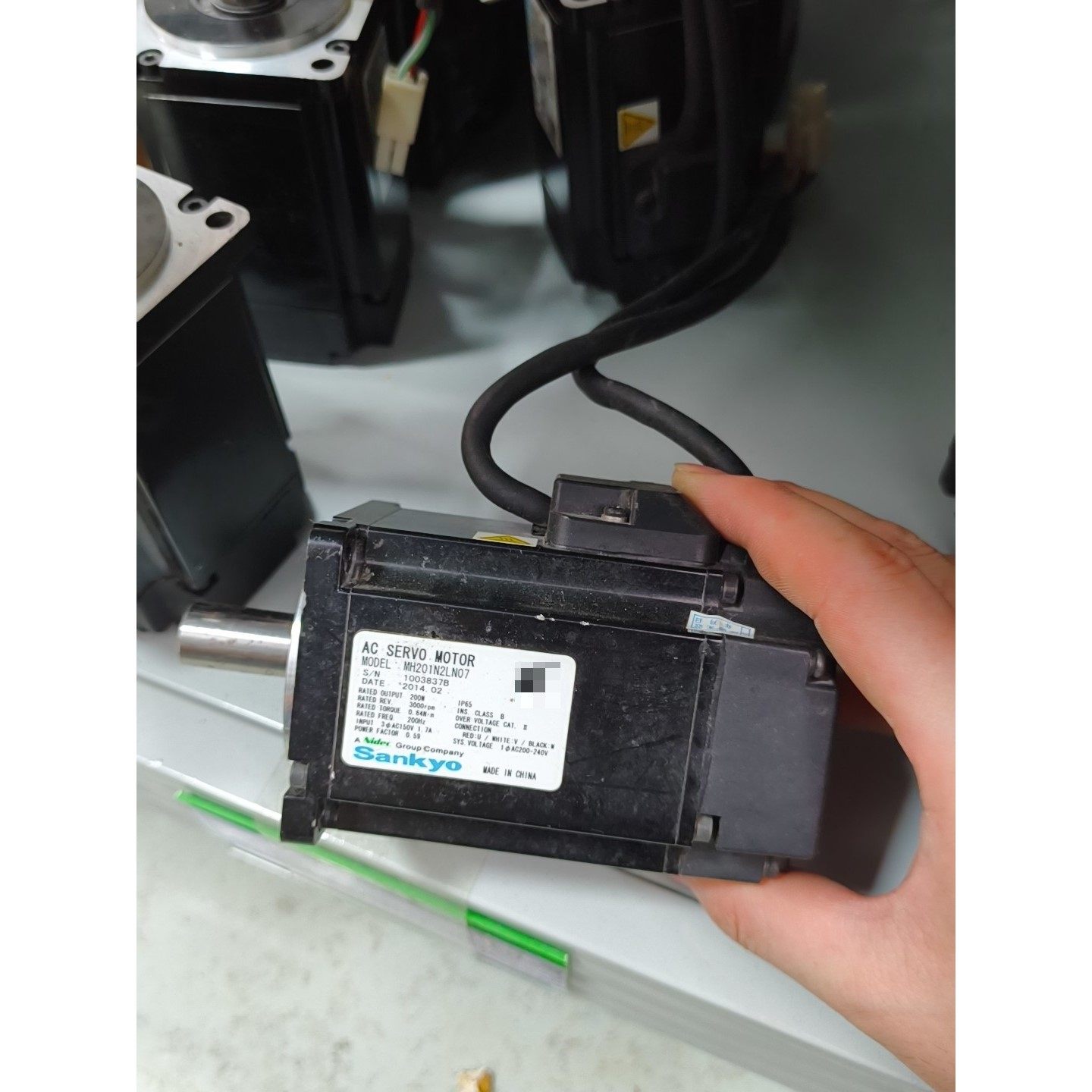 三协Sankyo伺服电机,型号MH201N2LN07,200议价产品