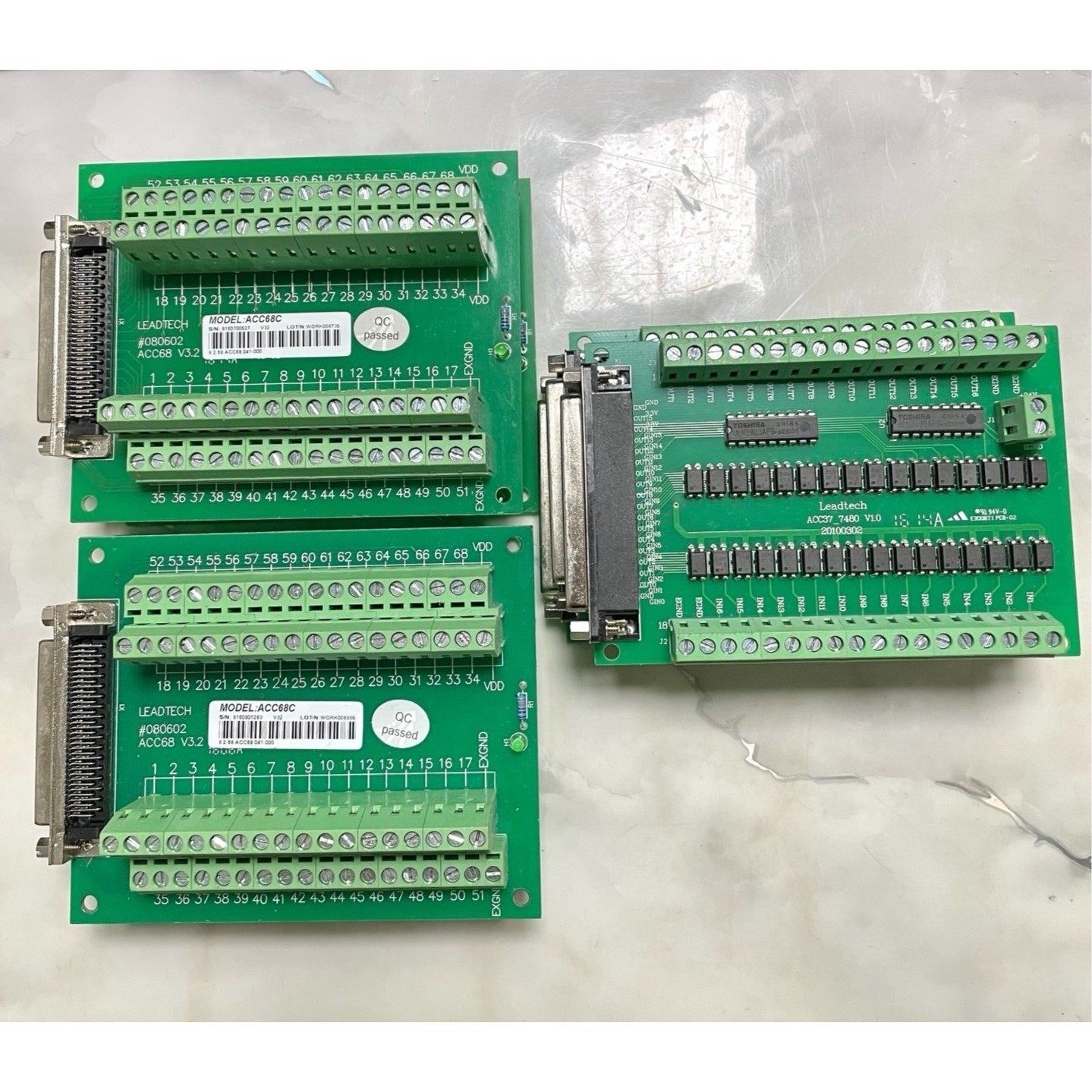 雷赛智能运动控制卡接线板ACC68C V3.2版本议价产品