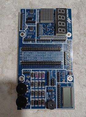 Holtek单片机开发板,型号HT66F50,蓝色PCB电路议价产品