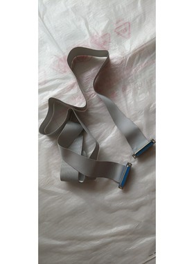 DB37针灰色扁排线连接线,全新未用过的,一头公头一头母头,议价产