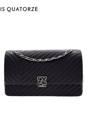 直邮LOUIS QUATORZE瑞克朵丝路易十四女士黑色单肩斜挎包韩国代购