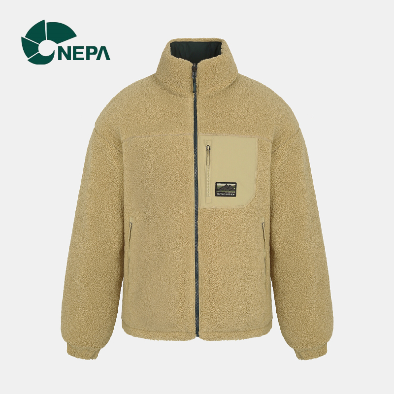 韩国直邮NEPA双面穿抓绒衣羽绒服