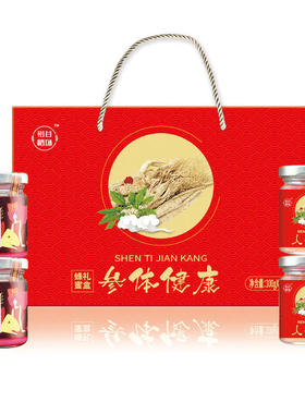 裕谷稻场蜂蜜礼盒100g*4瓶蔓越莓蜜酿人参蜜
