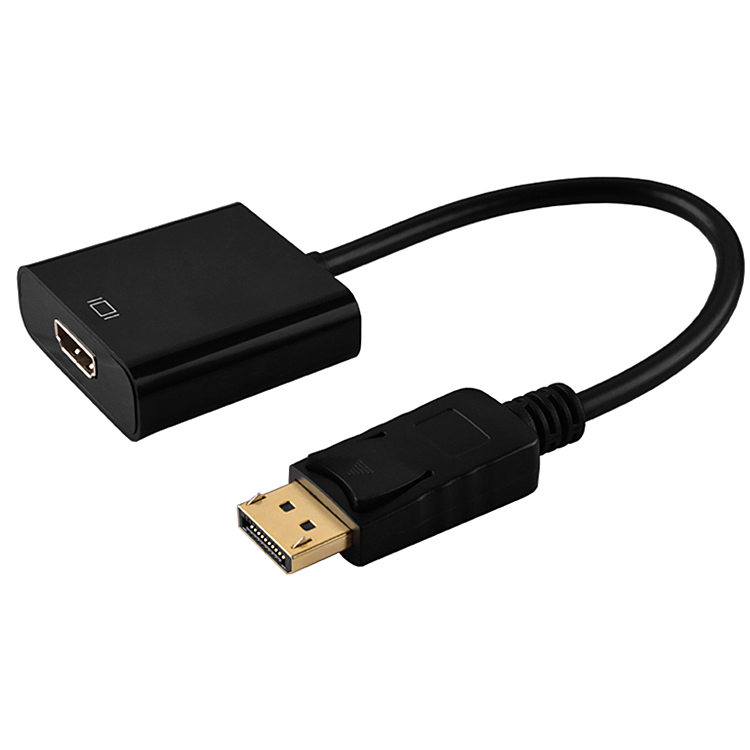 高清DP转hdmi1.4高清转接线DP转HDMIDP转接头转换器带高清芯片