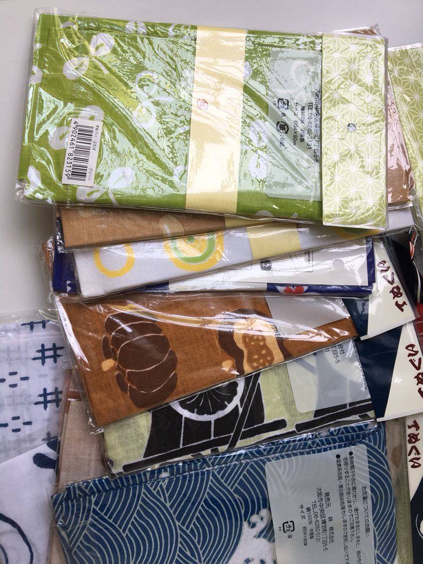全棉原包装粗布不收边日式擦汗巾