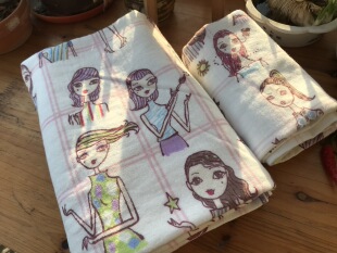 日本单全棉卡通美女纱布毛圈洗脸毛巾面巾沙滩浴巾忱心忱现货其他