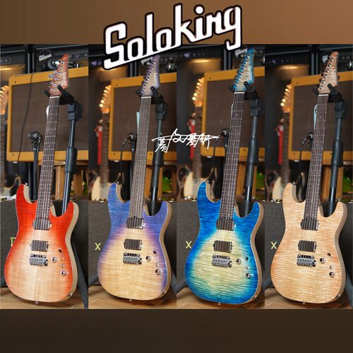 Soloking MS-2 Custom FMT24 5A级实木贴面 广州展会限定款电吉他