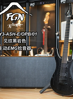 富士弦FGN JMY3-ASH-E/OPB/01主动EMG拾音器电吉他