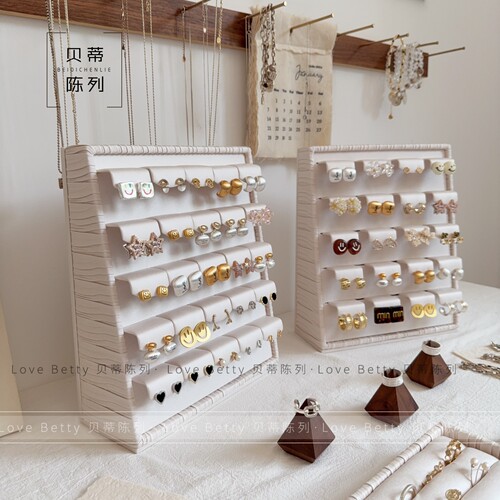 INS极简耳钉项链展示架 耳环耳钉陈列道具 耳钉直播架子 饰品展示