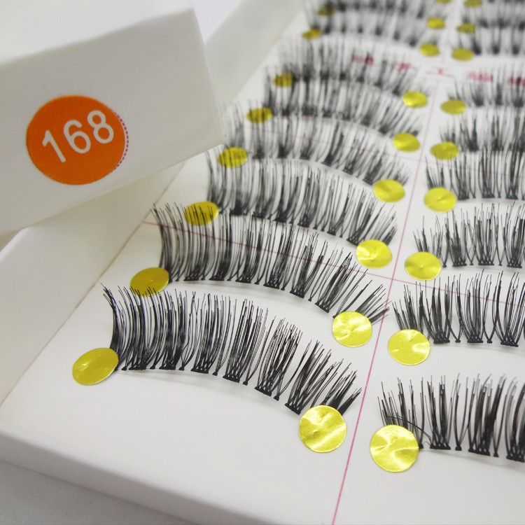 浓密舞台妆透明梗假睫毛