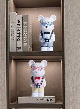 创意卡通暴力熊家居客厅摆件电视柜酒柜玄关网红装饰品