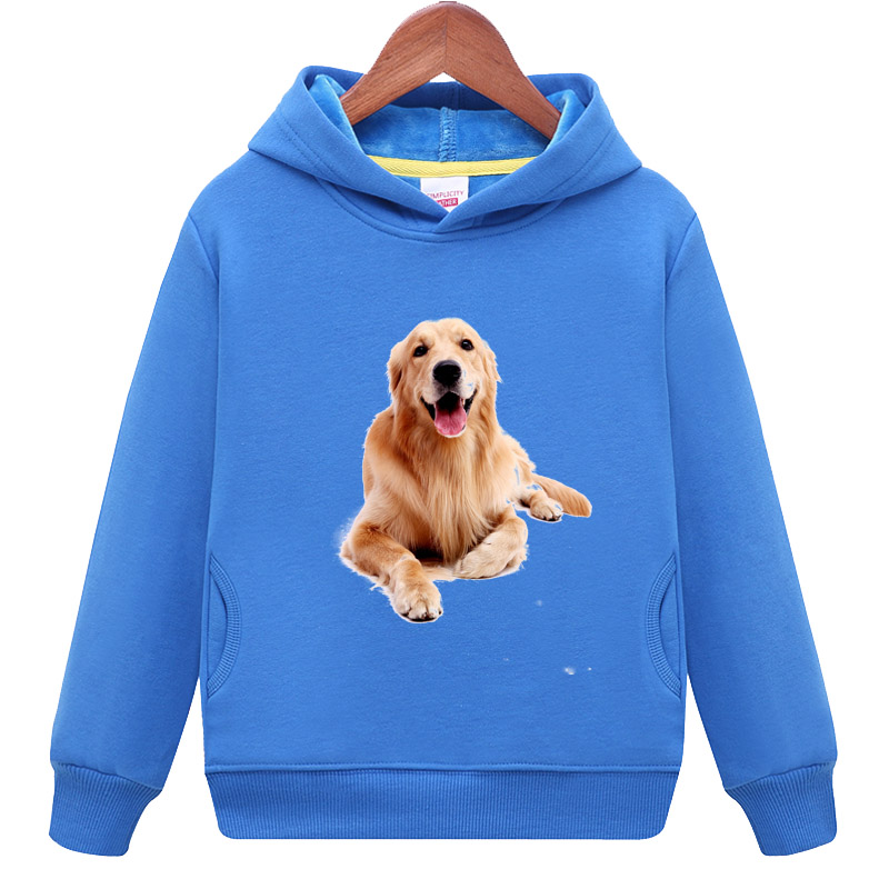 金毛狗犬毛圈儿童2宝宝加绒3衣服4男童5女童6保暖7卫衣8岁上衣9周