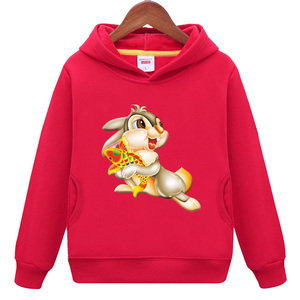 儿童装女童卫衣加绒加厚冬季年年有余男孩红色大童兔年本命年衣服