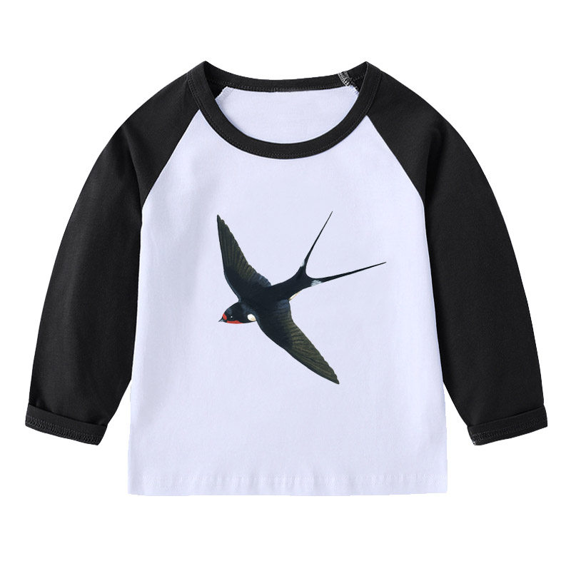 小燕子儿童2年级3女孩4长袖T恤5宝宝6衣服7男童8童装9岁学生班服