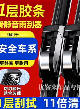 适用长安CS75CS35逸动CS55PLUS欧尚UNIK雨刮器静音无骨雨刷片胶条