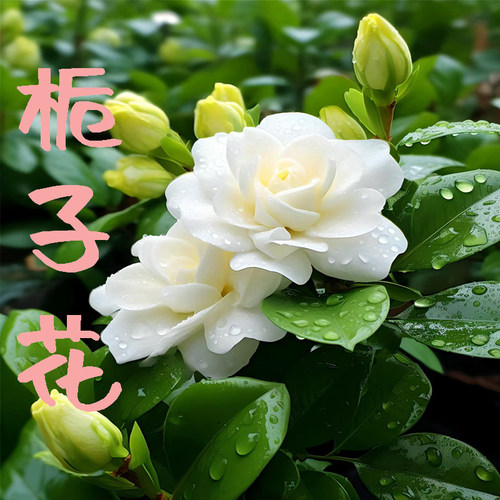 栀子花室内阳台观花植物带香味栀子好养