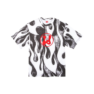 Locally Dawgs满印宽松全棉短袖T恤