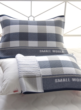 纯棉枕巾一对装全棉纱布加大加厚枕头巾四季学生成人情侣盖巾吸汗