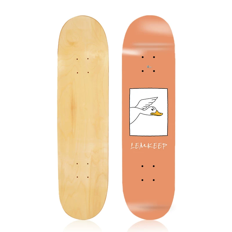 Two -upcrush skateboard surface, northeast of Russia, maple skateboard, bare plate deep concave foot action fancy skateboard surface