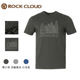 岩云ROCKCLOUD户外运动徒步露营花纱面料弹力亲肤男士 速干T恤 短袖