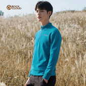 岩云新款 抓绒衣外套立领软夹克 户外运动徒步登山保暖锁温男款