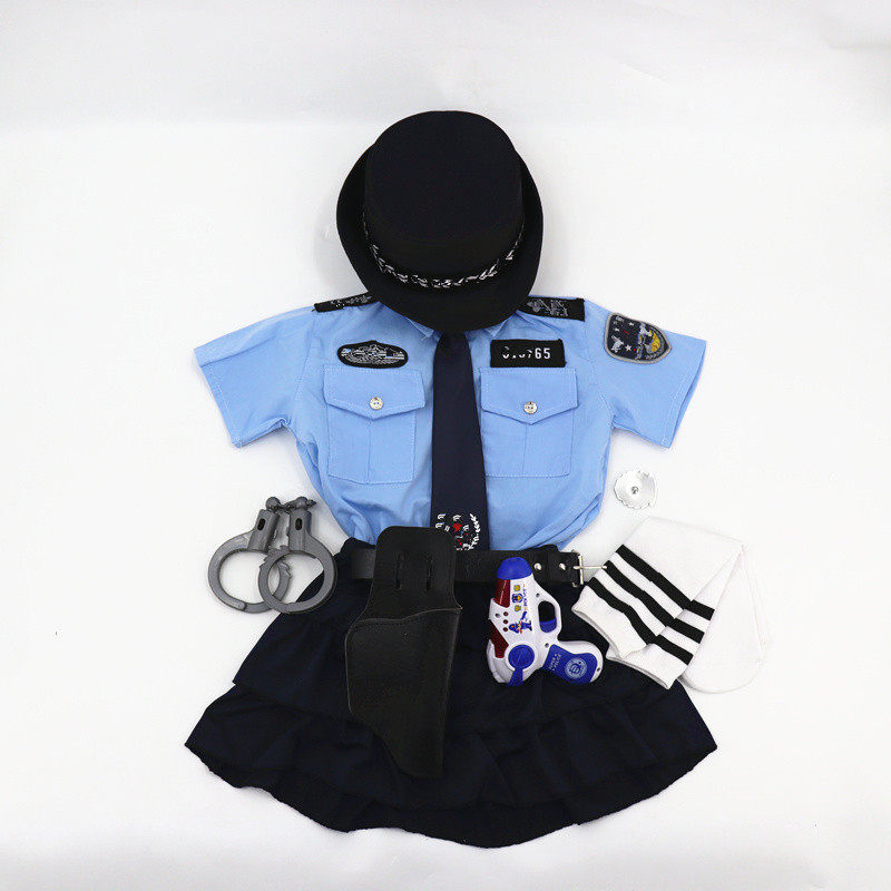 六一儿童角色扮演小敬官演出服男女童职业扮演童装生日礼物摄影服
