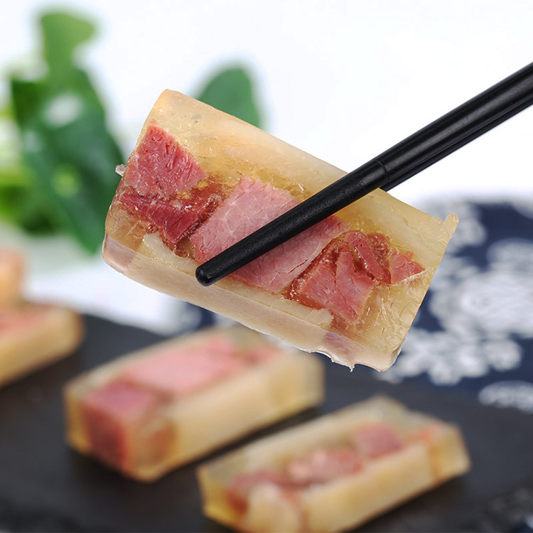 水晶肴肉开袋即食酒店冷冻食材猪肉特色方便熟食饭店凉菜餐饮肴蹄