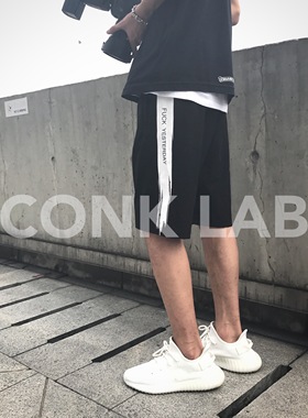 超帅 CONK LAB V2 刷漆印花 运动休闲短裤 春夏卫裤 高街风五分裤