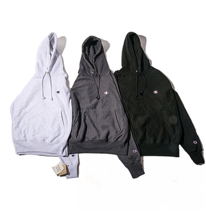 正品现货 Champion Life RW系列彩色刺绣连帽卫衣情侣帽衫加绒 潮