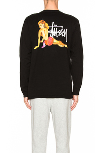 正品现货 Stussy Pin LS Tee 舞女长袖 美潮街头嘻哈情侣宽松T恤