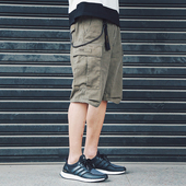 Cargo 17ss 714street 水洗做旧 Dyed 刺绣 短裤 Shorts 蜡染工装