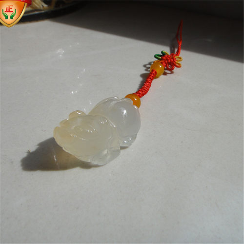 黄龙玉貔貅钥匙链吊坠保证天然