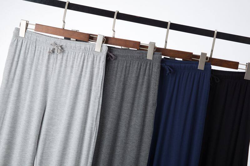 MENS MODAL PAJAMA PANTS LONG PANTS THIN SUMMER AIR CONDITIONER MOSQUITO PANTS CASUAL SPORTS PLUS SIZE LOUNGE PANTS SLACKS