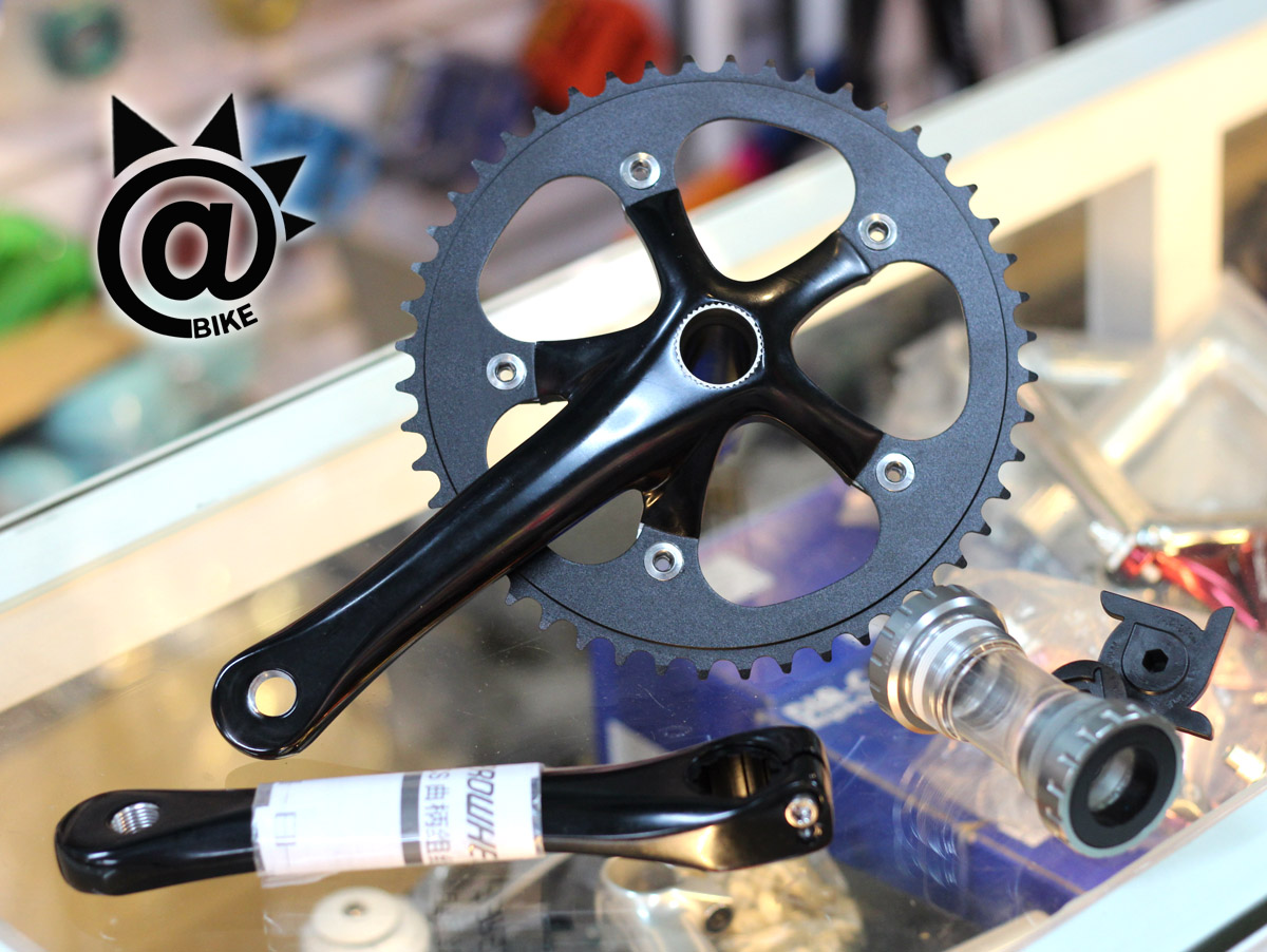 @BIKE PRO WHEEL 浩盟 正品行货 一体牙盘含BB 48T 黑