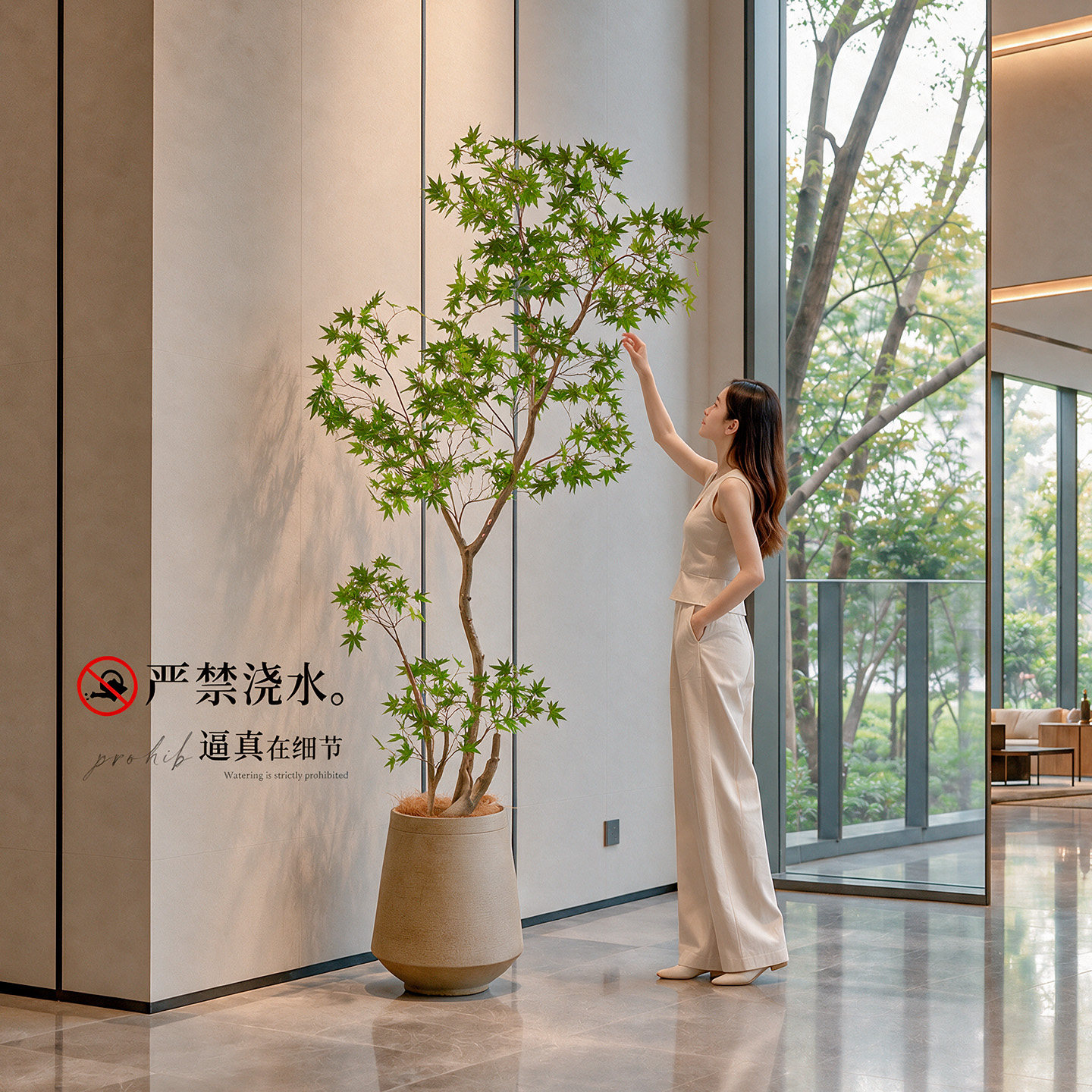 【懒人救星】轻奢仿生植物盆栽