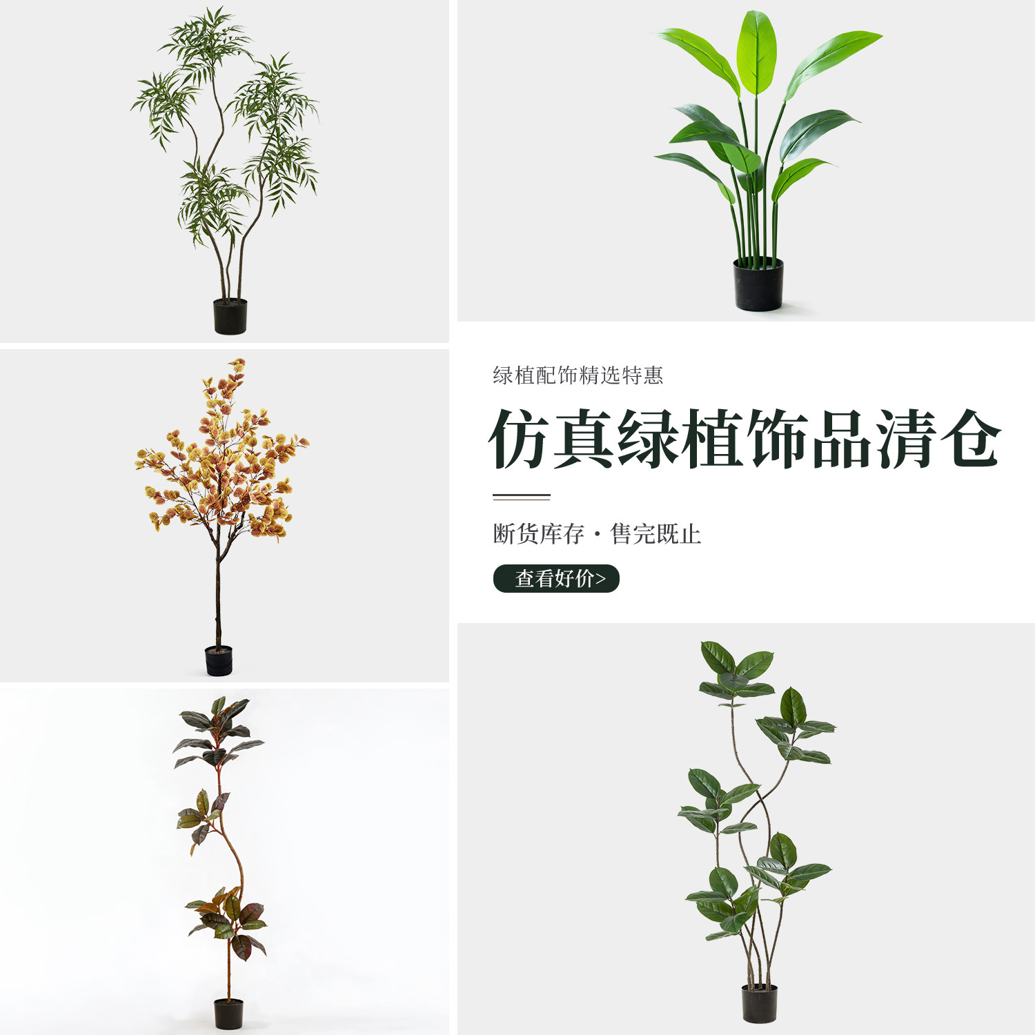 【小红书同款】仿真绿植盆栽摆件