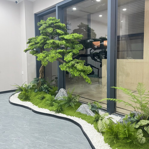 仿生装饰罗汉松仿真绿植造景