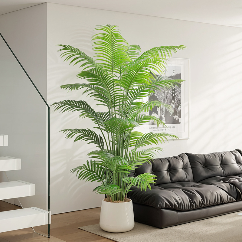 高端轻奢散尾葵仿真绿植假花树仿生植物室内装饰摆件大型客厅盆栽