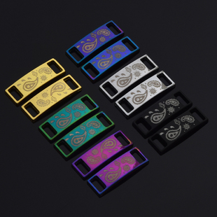 腰果花鞋带扣af1空军一号金属牌铁牌diy材料小工具装饰品百搭一对