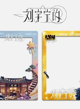 刘宇宁演唱会大麦猫眼小票保护套票根保存收纳收藏纪念透卡物料