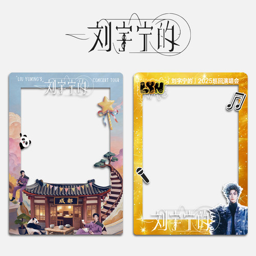 刘宇宁演唱会大麦猫眼小票保护套票根保存收纳收藏纪念透卡物料