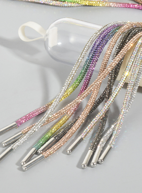 水晶满钻鞋带绳适配af1空军一号dunk板鞋帆布鞋aj1球鞋配饰女款潮