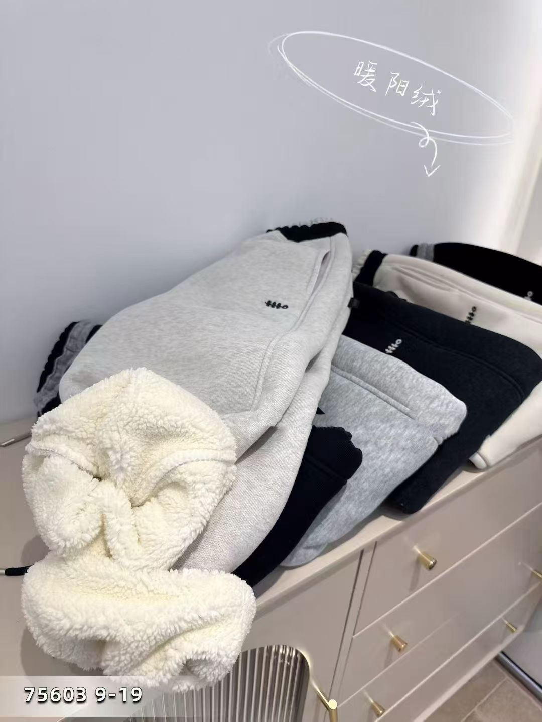 小酷熊男女童羊驼绒弯刀裤25冬新款中大童休闲裤加厚绒儿童卫裤潮