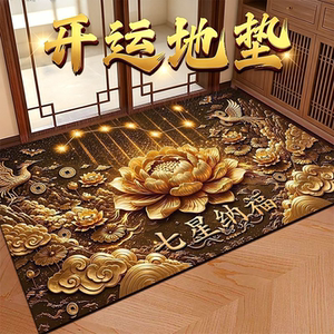 七星聚财入户门地垫家用止滑门垫