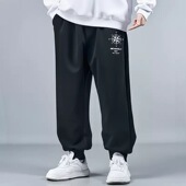 男裤 休闲裤 胖子男士 加肥加大收口男宽松大码 运动裤 男肥佬200斤潮