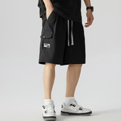 短裤 男潮胖子肥佬直筒5五分裤 加肥加大码 夏冰丝速干工装 休闲中裤