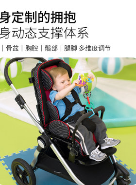 美国进口特殊儿童轮椅可坐可躺轻便折叠小孩手推车婴儿矫姿座椅