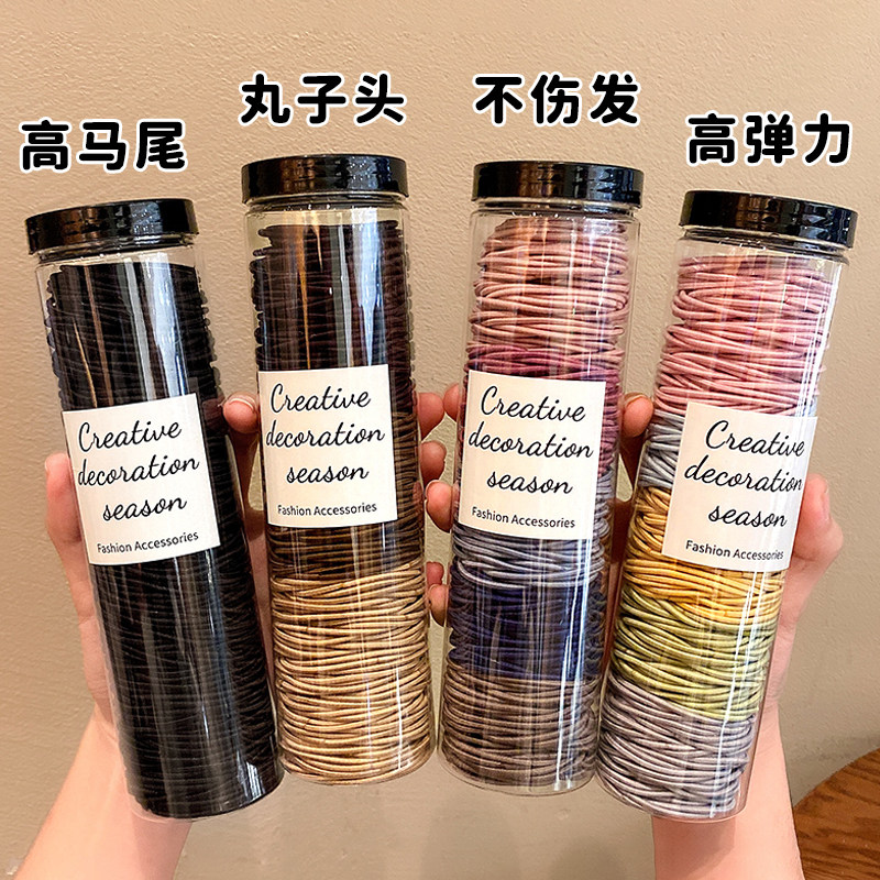 皮筋女扎头2026年新款头绳发圈橡皮筋皮套扎高马尾发绳皮套头饰品