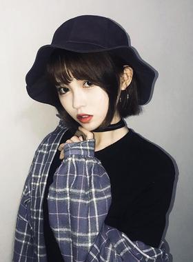 花盆帽遮阳 女防晒明星同款士2023新潮夏韩白色防晒渔夫chic小清