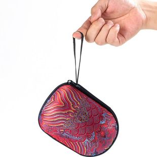 eva茶具收纳包旅行包收纳袋宫廷风便携式包一壶三杯防震抗摔